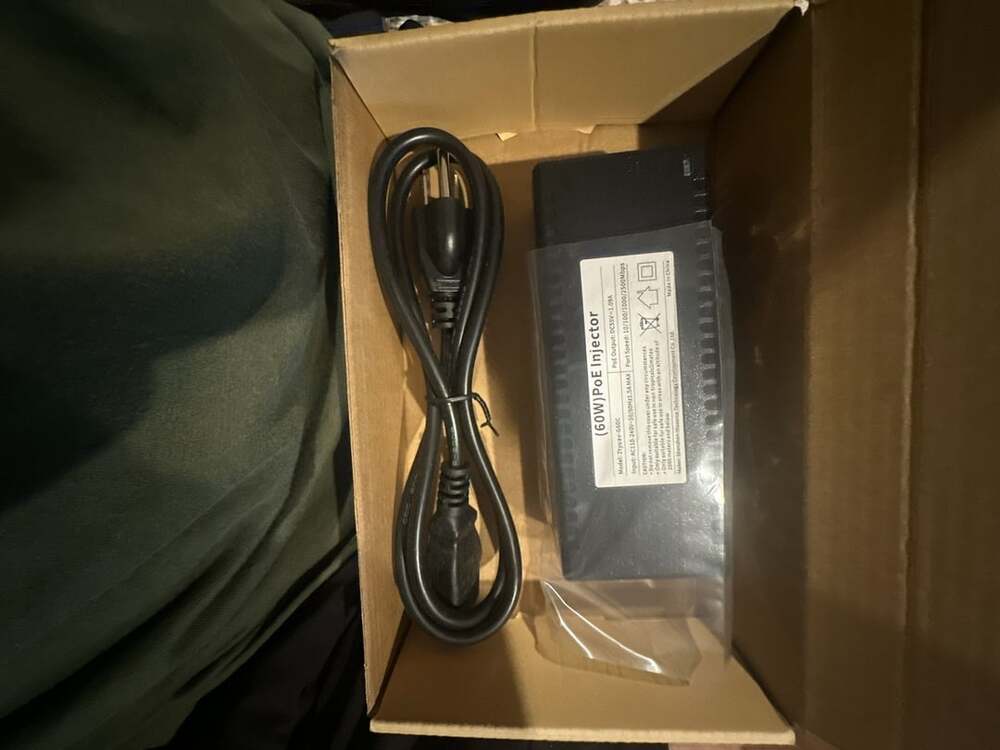Ztyuav 60W PoE Injector Active 2.5G Black